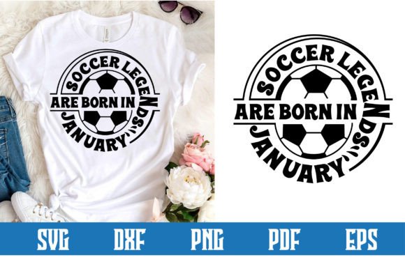 A January Soccer SVG Design for Branding & Crafts