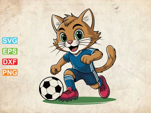 A Professional's Take on the Soccer Cat Embroidery Design