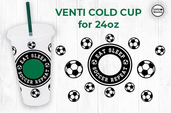 Eat Sleep Soccer 24Oz Venti Cup Wrap: Graphics & Crafts Review
