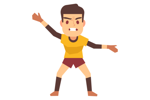 Graphics Review: The Soccer Goalkeeper Cartoon Character