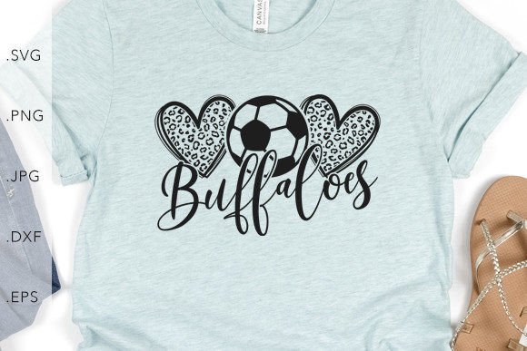 Heart Leopard Soccer Buffaloes Graphics for Crafters