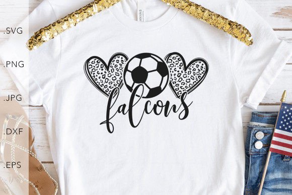 Heart Leopard Soccer Falcons Graphics & Templates Review