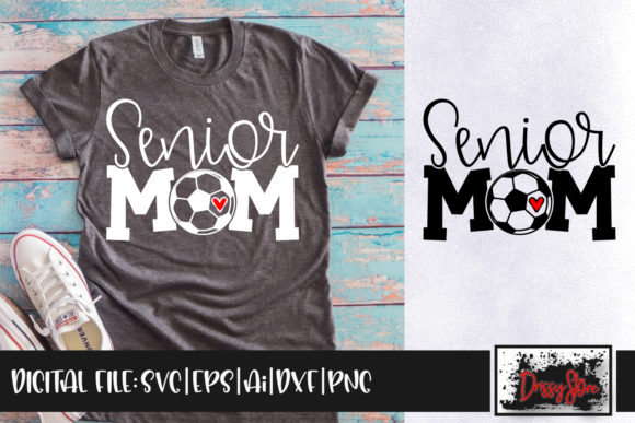 Senior Soccer Mom: A Graphics & Crafts Design Asset