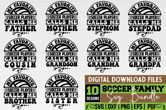 Soccer Family Graphics: A Crafts Asset for Editorial Design