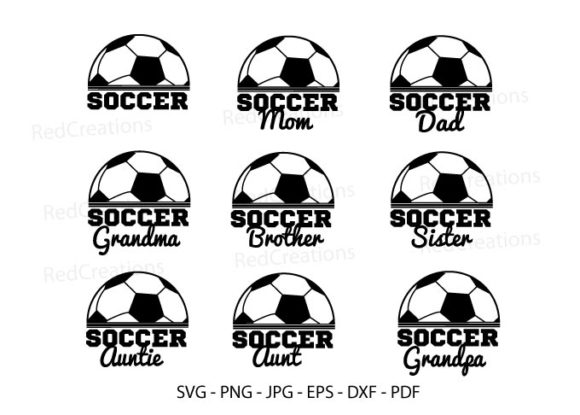Soccer Names Bundle Graphics for Crafts Sellers